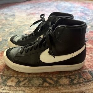 Nike Black and White High-Top Sneakers